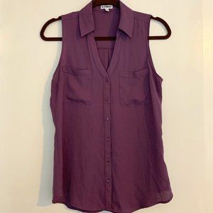 Purple/Eggplant tank blouse great with a blazer